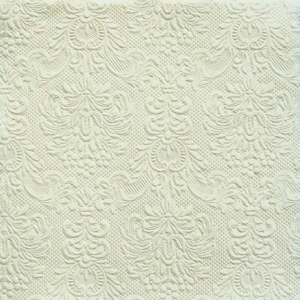 מפית, תבליט, 33x33 - קרם