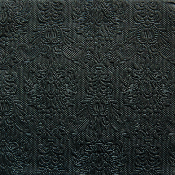 מפית, תבליט, 33x33 - שחור