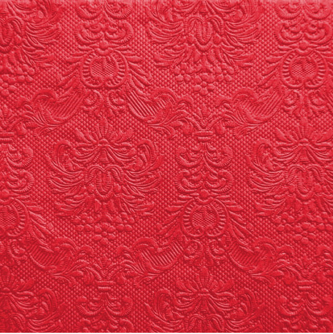 מפית, תבליט, 33x33 - אדום