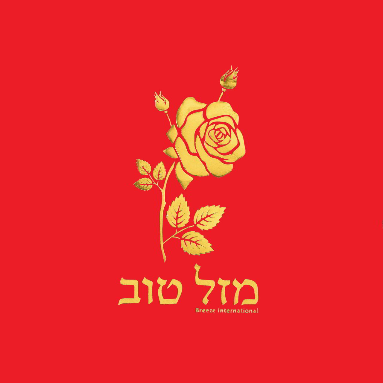מפיות, הטבעות, מזל טוב - אדום